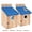 Blue, variant on Austok Bird Houses for Outside Bluebird Houses Wooden Outdoor Birdhouse with 1-1/2 inch Entrance Hole Easy to Install for Wren Bluebirds Finches Swallows