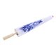 thumbnail image 3 of Paraguas Papel Aceite para Mujer Hecho Mano Prueba Lluvia Paraguas Hecho Mano Patrón Flor Prueba Viento Paraguas (Azul) Amonsee No, 3 of 7