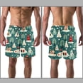 thumbnail image 3 of luoweisi Men's Beach Shorts Quick Dry Swim Trunks with Mesh Lining Christmas Tree XL, 3 of 5