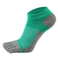 thumbnail image 1 of Men\'S Five Toe Breathable Cotton Socks Pure Sports Trainer Running Finger Socks, 1 of 7