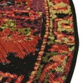 thumbnail image 6 of Unique Loom Outdoor Tribal Collection Area Rug - Quepos (7' 1" Round Multi/Black), 6 of 7