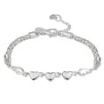 thumbnail image 2 of 50% off Clearance Women's 925 Sterling Silver Charm Love Heart Wings Bracelet Bangle Jewelry,1PC, 2 of 5