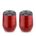 thumbnail image 2 of Cambridge  Silversmiths Set of 2 -12oz Insulated Geode Wine Tumblers - 12 ounces Black, 2 of 5