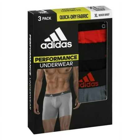 adidas Men's Performance Boxer Brief Underwear 3-Pack 5152355D Size XL New W Tag