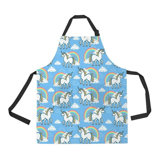 ECZJNT Leopard skin Apron with Pockets for Women Men