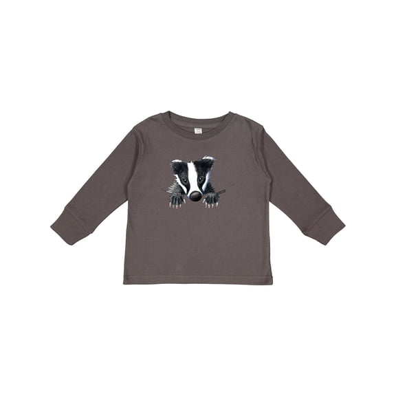 Inktastic Pocket Badger Boys or Girls Long Sleeve Toddler T-Shirt