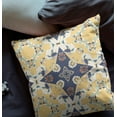 thumbnail image 4 of 16â€ Yellow Navy Diamond Star Indoor Outdoor Zippered Throw Pillow, 4 of 4