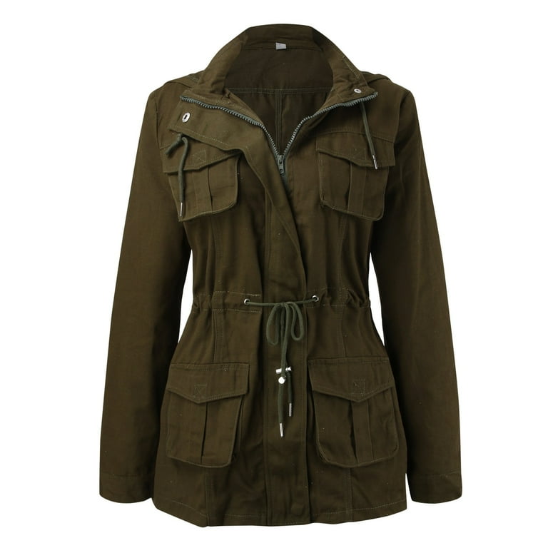 Ladies green army style jacket 2025