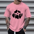 thumbnail image 2 of toraway Mens Casual Button down Shirts Men's Print Theme Shirt Printed Solid Color Short Sleeve Tops XXL, 2 of 4