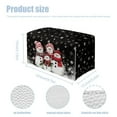 thumbnail image 7 of ZUXONGSY Christmas Snowman Tissue Box Cover Modern PU Leather Tissue Holder with Snap Button Stylish Tissue Box Cover Decorative Tissue Box Cover Xmas Bathroom Decorative Accessories, 7 of 7