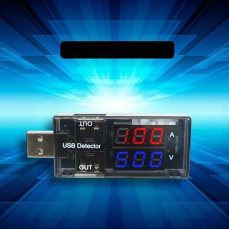 5A/9V LED Display Multi Tester Dual USB Output Current Detector for Phone Charger, Power
