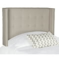 thumbnail image 3 of Safavieh Keegan Winged Tufted Headboard with Nail Heads, Twin Taupe, 3 of 3