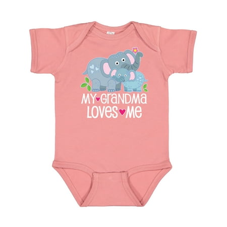 

Inktastic My Grandma Loves Me Baby Outfit Gift Baby Boy or Baby Girl Bodysuit