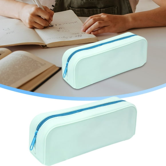 Trousse à Crayons en Silicone Tendance, Grande Capacité Porte-Stylo Uni, Trousse à Crayons Légère pour Étudiants