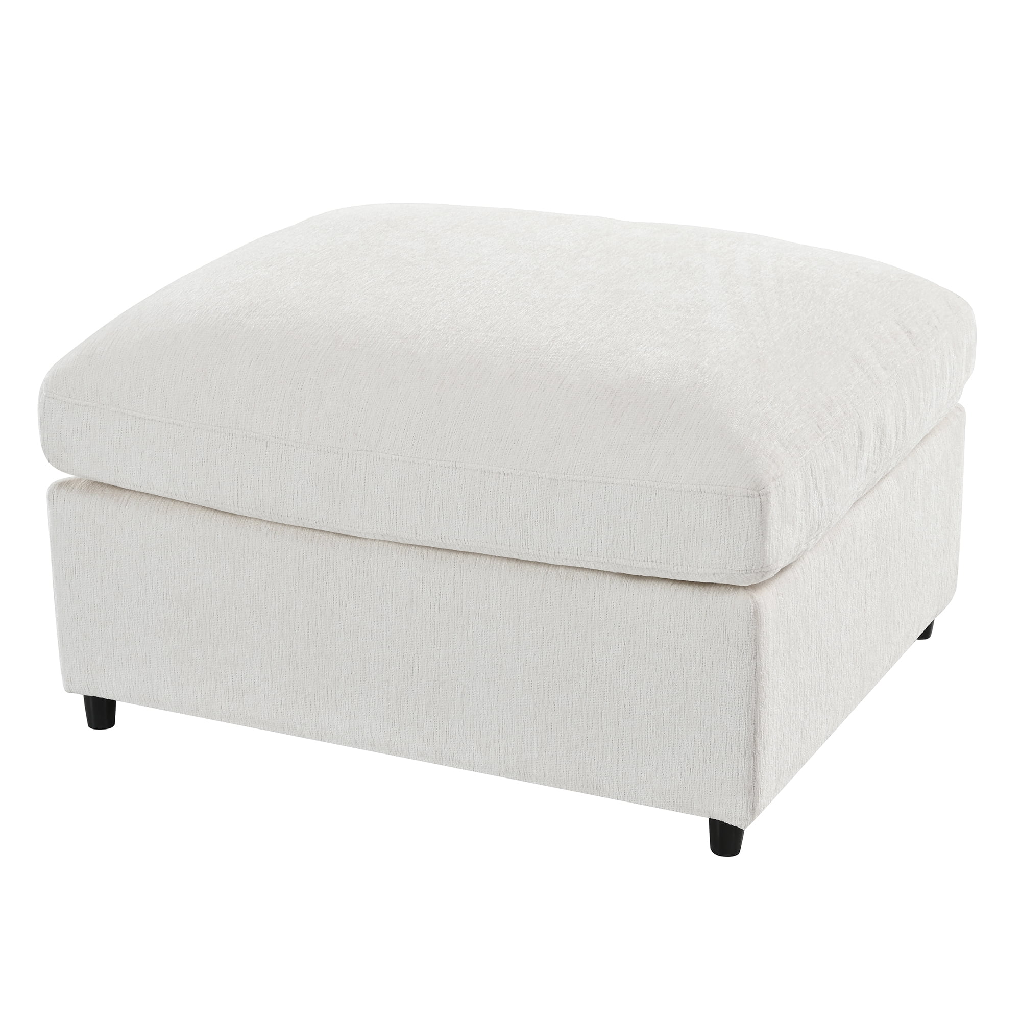 44.1" Accent Chair with Ottoman, Modern Lounge Chair Comfy Armchair with Throw Pillow