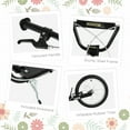 thumbnail image 6 of Aosom Youth Scooter Kick Scooter for Kids 5+ with Adjustable Handlebar Front and Rear Dual Brakes Inflatable Wheels, Black, 6 of 10