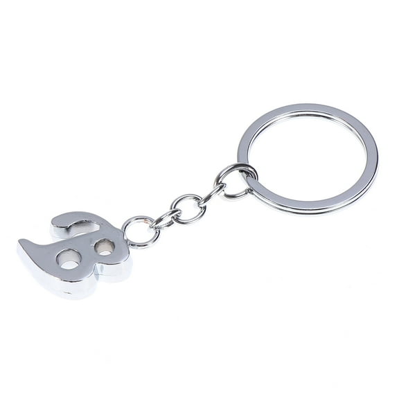 Sturdy Zinc Alloy Key Chain with One Ring for Keys Holding Simple Silver All Small