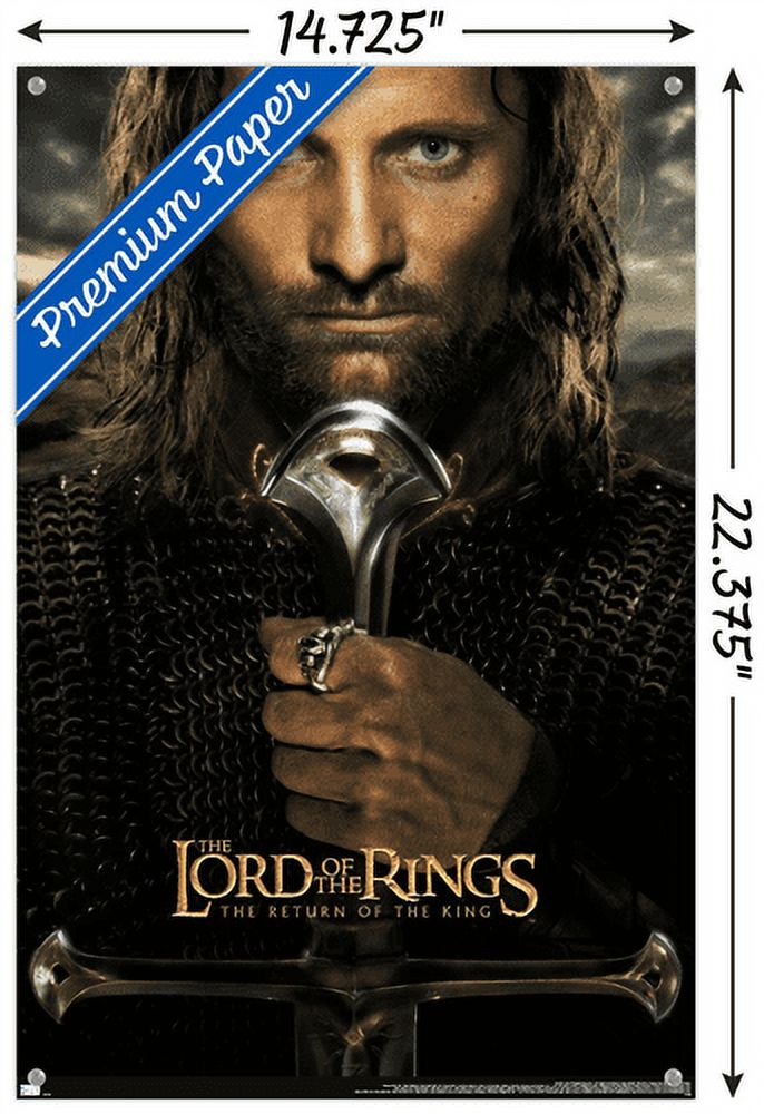 The Lord of the Rings: The Return of the King - One Sheet Wall Poster with Pushpins, 14.725" x 22.375"