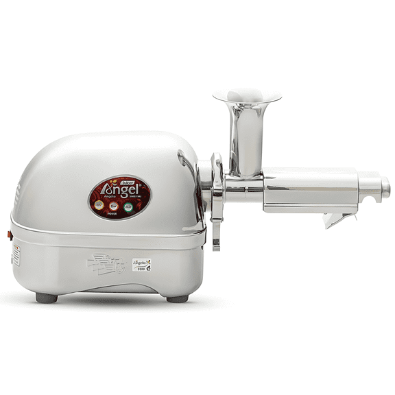 Angel Juicer AG-5500 Stainless Steel Premium Cold Press Slow Juicing Machine, SUS-304 Food Grade, 3HP Grinding Force, 82RPM Masticating Slow Juicer