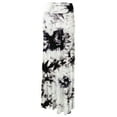 thumbnail image 2 of Made by Johnny Women's Tie Dye Fold Over Maxi Skirt S WHITE_BLACK, 2 of 6