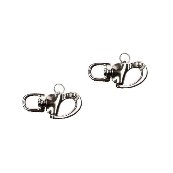 3-1/2" Eye Swivel Snap Shackle Type 316 Stainless Steel - 2 Pack
