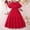 Red, variant on Holiday Dress Casual Birthday Dresses for Girls Tween Children'S Day Dresses for Girls 10 Years
