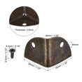 thumbnail image 2 of Unique Bargains 26x26x26mm Metal Box Corner Protectors Electroplated Bronze Tone 20 Pack, 2 of 5