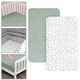 thumbnail image 1 of Lipstore 2Pcs Bassinet Sheets Breathable Decor Mattress Cover for Nursery Room Indoor, 1 of 8