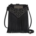thumbnail image 1 of Bolso de mano Montana West PH02-596BK con flecos, bandolera pequeña, 1 of 5