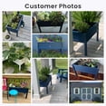 thumbnail image 3 of USYOLUR Small HDPE Raised Garden Bed, Weatherproof Outdoor Planter Box with Legs, Raised Planter Beds for Garden, Patio, Deck, Balcony (Black), 3 of 8