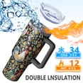 thumbnail image 5 of Spill Proof 40oz Chicken Tumbler with Handle and Straw – Double Insulated Travel Cup, Must Have Gift for Men Women, 5 of 5