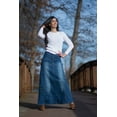 thumbnail image 3 of 39" Long Denim Skirt, Women Denim Skirt | 44" Waist / 4X / 26W, 3 of 4