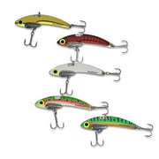 SteelShad Fishing Lures, Lipless Crankbait - 5 Pack Kit - for Saltwater + Freshwater Fish, Bass, Trout, Walleye, Striper, Musk
