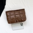 thumbnail image 5 of husxh Women Makeup Bag Padded Quilted Makeup Storage Bag Large Capacity Makeup Organizer Bag Solid Color Travel Cosmetic Bag, 5 of 9