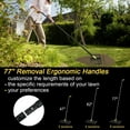 thumbnail image 5 of Colwelt Lawn Leveling Rake17'' x10'', Leveling Rake for Soil with 77’’ Adjustable Curved End Grip Handle, Lawn Leveling Tool Yard Leveler for Leveling Soil, 5 of 9