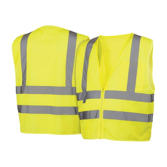 Hi-Vis Lime- 2 Stripes - Size 2X Large