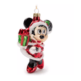 thumbnail image 4 of Disney Parks Santa Minnie Glitter Glass Christmas Ornament New with Tag, 4 of 5