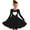 Black, variant on VERUGU Girls Dresses Kids Long Sleeve Stretchy Dress A-Line Twirly Skater School Recital Dress Black 5 Years