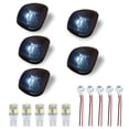 thumbnail image 1 of Feltree LED Roof Marker Lights for Pickup Trucks Off Road Vehicles, 5 Piece Set Waterproof and Durable, Easy Install Cab Roof Alert Conversion Lighting Auto Wash Resistant, 1 of 8