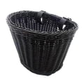 thumbnail image 2 of Cesta para manillar de bicicleta infantil, desmontable, tejida a mano, multiusos. Negro, 2 of 9