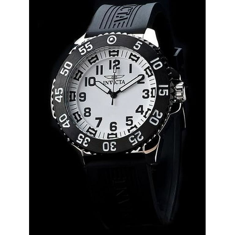 Black and white invicta watch new arrivals