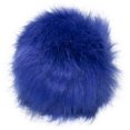 thumbnail image 2 of Pepperell Braiding Faux Fur Pom With Loop-Royal, 2 of 2