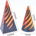thumbnail image 2 of HLONK Impossible Pyramid Passthrough Sculpture  3D Printed Spiral Cone Toy  Anxiety Stress Relief Toy  3D Printed Fidget Toys  Smoothly Spining Pyramid, 2 of 8