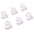 thumbnail image 5 of 100Pcs Carrot Paper Clips Carrot Shape Strong Metal Anti Slip Rustproof Cute Paper Clips for Document Files Letters Purple Carrot, 5 of 5