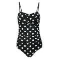 thumbnail image 4 of MKLEKYY Trajes De Baño mujer Natacion Women'S Bandeau Swimsuits Front Swimwear Strapless Ruched Bathing Suits 174, 4 of 6