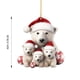 thumbnail image 3 of Colgante Acrílico De Oso Polar Navideño Colgante Decorativo Navideño Colgante Para Árbol De Navidad Colgante Para Coche Decoraciones Festivas, 3 of 7