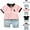 Pink, variant on CYRBOKO Girls Outfit Sets, 2 Pieces Short Sleeve Summer T-shirts and Shorts Set Pink Size 7-8 T