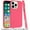 Hot Pink, variant on For Apple iPhone 16 Pro Max (6.9") Slim Classic Hybrid Around Rubber Gummy Gel Slick Hard PC Silicone TPU Chromed Button Cover ,Xpm Phone Case [ Blue ]