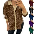 thumbnail image 1 of Ropa de otoño para mujer,Blazer informal para mujer, abrigo liso de manga larga con solapa, mezcla de poliéster y elastano, ideal para usar en casa o en la oficina, sopatenor, 1 of 7