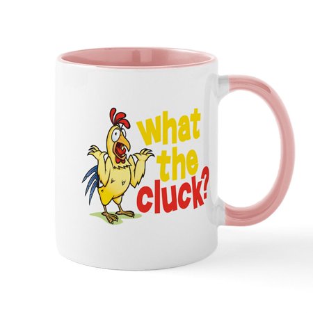 

CafePress - What The Cluck Coffee Mug - 11 oz Ceramic Mug - Novelty Coffee Tea Cup